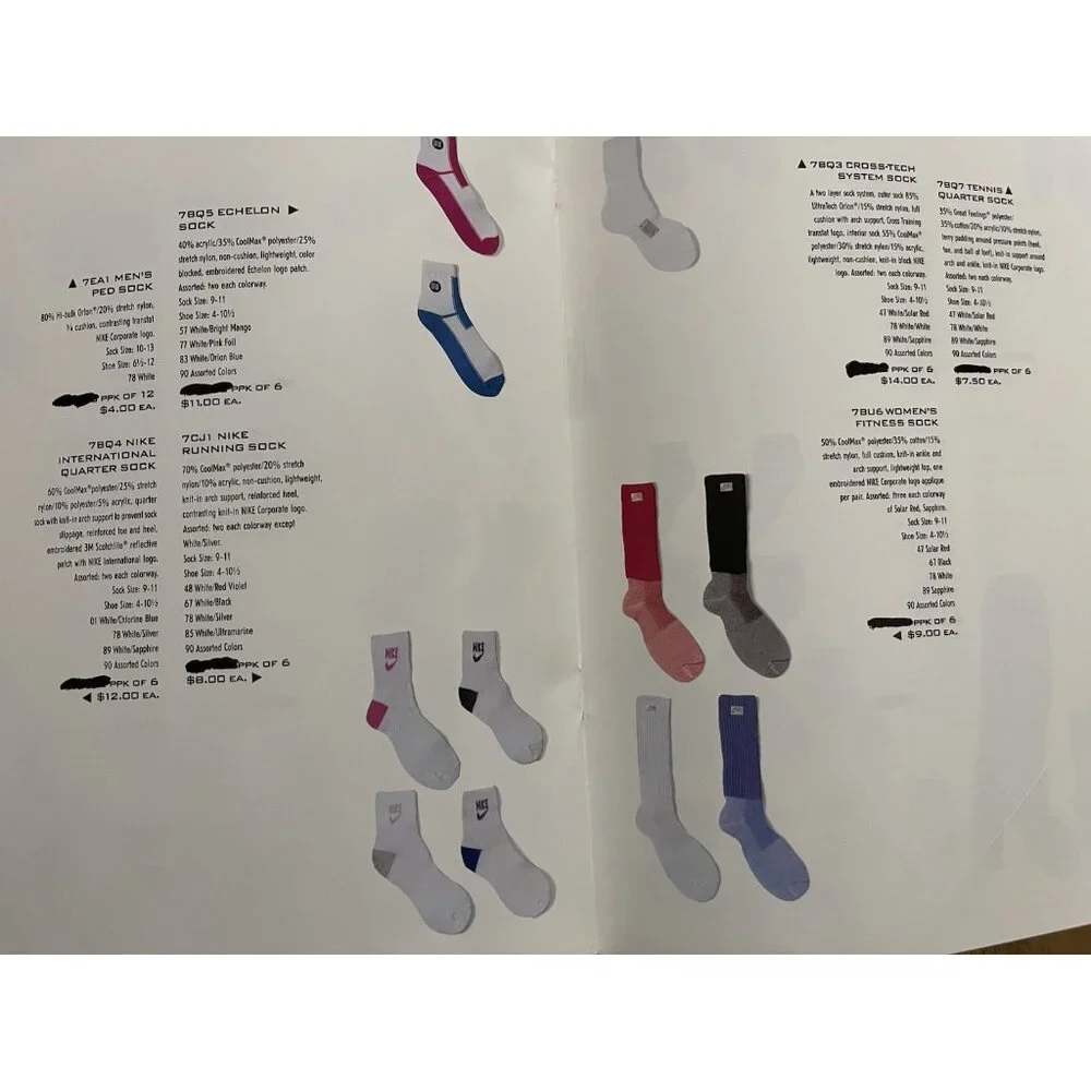 Vintage NIKE‎ Catalog 1991 Spring Accessories Hats Bags Socks Jordan
